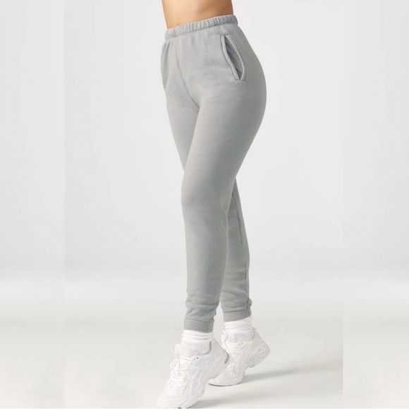 🆕JOAH BROWN STONE GREY FITTED HIGH-WAIST EMPIRE JOGGERS WITH SIDE POCKETS NWT - Picture 11 of 12
